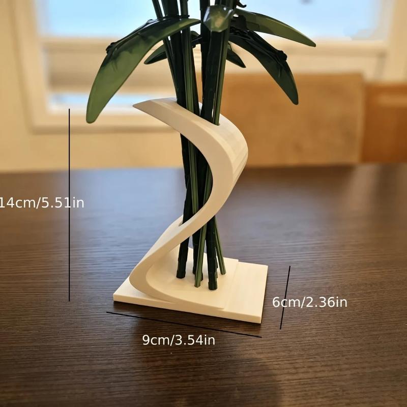 Modern Matte Spiral Flower Vase Unique Abstract Geometric Design For Tabletop Home Office Bedroom Decor