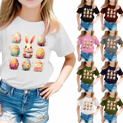 Toddler Girl Boy T-Shirts Kids Top Boys And Girls Printed Short Sleeved T-shirt