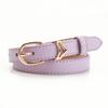 New Korean Version of Ins Style Alloy Women's Thin Belt Versatile Skirt and Pants Decoration Belt Candy Color High-end Belt for Women