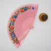 Wood Spanish Fan For Dancing Colorful Flower Pattern Folding Fan Dance Handheld Fan Party Wedding Supplies Craft Gifts