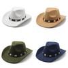 British Style Wool Felt Fedora Hat With Wide Brim For Summer Casual And Formal Wear