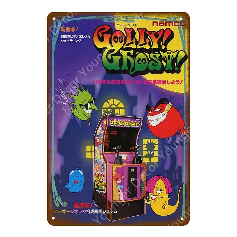 Anime Video Game Role Tin Sign Playroom Bedroom Wall Painting Plate Shabby Metal Signs Decor Vintage Art Decorative Wall Plaques