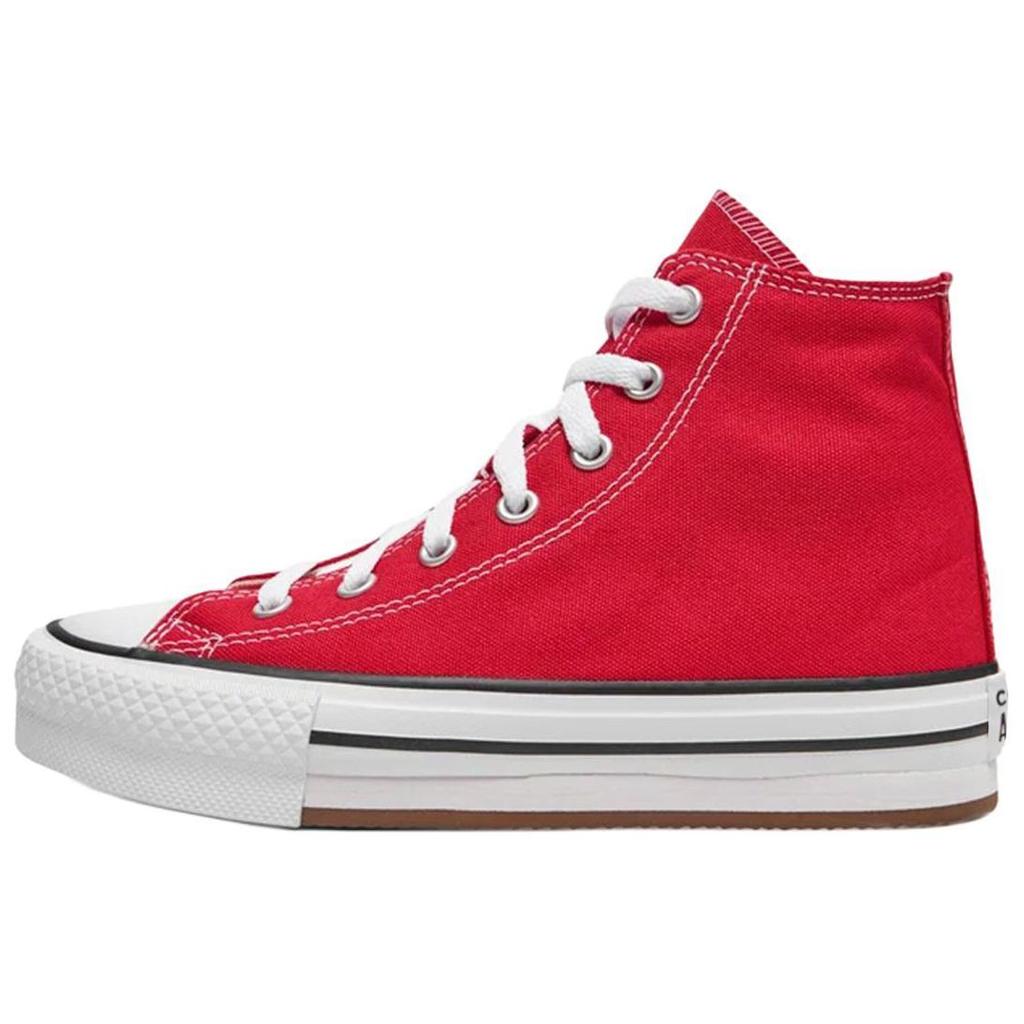 Converse Chuck Taylor All Star EVA LIFT Classic Comfort Durable Lightweight High-top Canvas Shoes for Women In Red and White