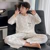 Jungen Baumwoll-Pyjama-Set Langarm Cartoon-Print Nachtwäsche Kinder Teenager 8 Jahre