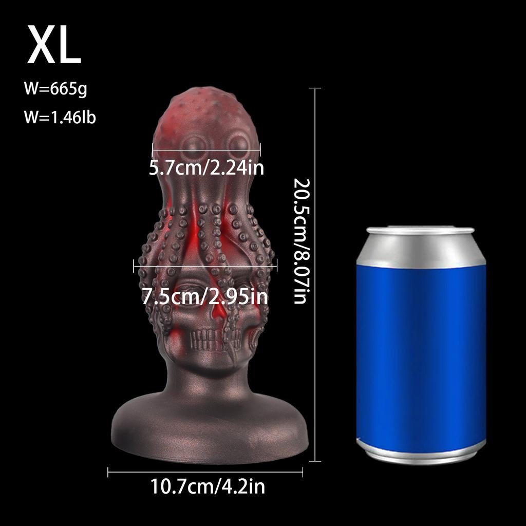 Popular Octopus Tentacle Skull Head Butt Plug Back Court Expansion Massage Masturbation Device SM Alternative Shaped Dildos