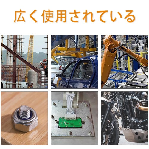 DERCHIA M6 Hex Lock Nuts, 50-Pack, 304 Stainless Steel, Nylon Lock Nuts, Insert Nut Plates, Locking Nuts, Hex Head Nuts, Nylon, Locking to Prevent Loo