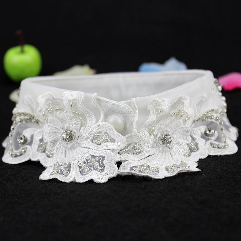Perfekte Übereinstimmung Perlen Damen Falscher Kragen Hemd Spitze Abnehmbarer Kragen Für Damen Fake Kragen Abnehmbar Kleidung Accessoires Nep Kragen Halsband
