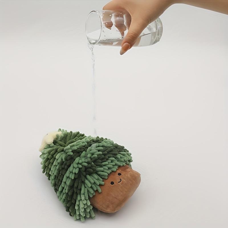 Christmas Hand Towel - Cute Super Absorbent Quick-Dry Decor with Adorable Cartoon Tree Design, Perfect for Home & Holiday Decor