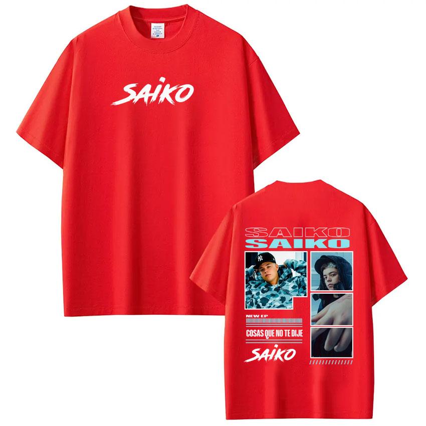 Rapper SAIKO POLARIS Album Tour Tshirt Mens  Women Harajuku Loose Tshirts Shortsleeved Cotton Gothic Punk Oversized Tshirts S