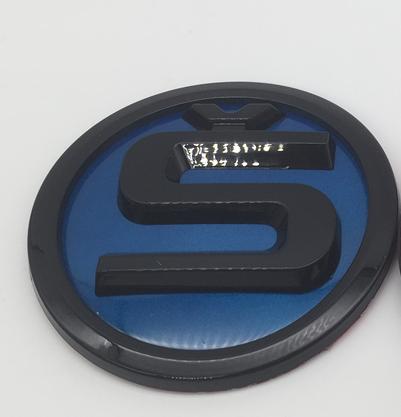 1 sztuka dla SKODA S 90mm 80mm Samochodowa Przednia Kratka Osłona Silnika Emblemat Tylny Błotnik Bagażnik Naklejka Odznaka Akcesoria Stylingowe