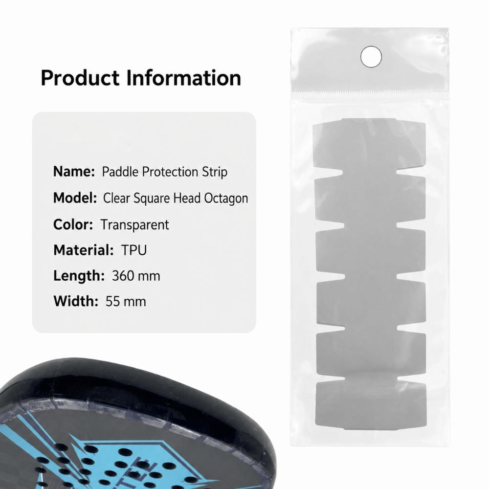 High Elastic Pickleball Racket Edge Sticker TPU Paddle Head Edge Tape  Tournament Use
