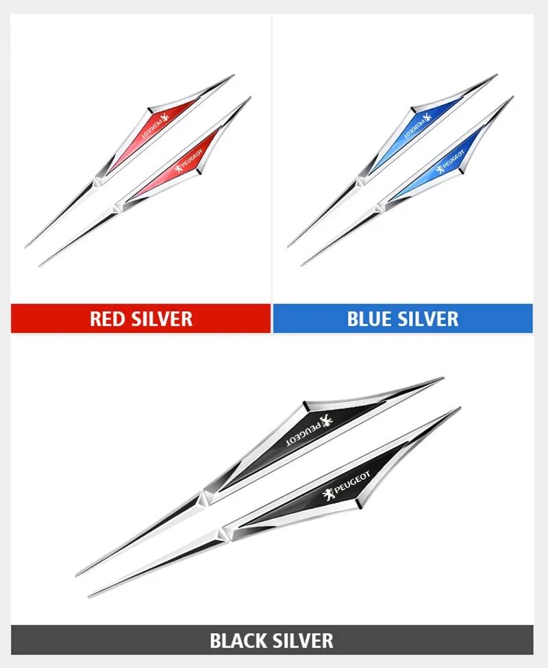 Samolepka na auto 2025 Horké písmeno emblému auta Blatník Čepel Obtisk Ochranné samolepky na karoserii Pro Peugeot 407 508 2008 5008 307 308 3008 20