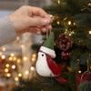 Christmas Artificial Bird Hanging Ornament, Creative Bird Decoration for Christmas Tree