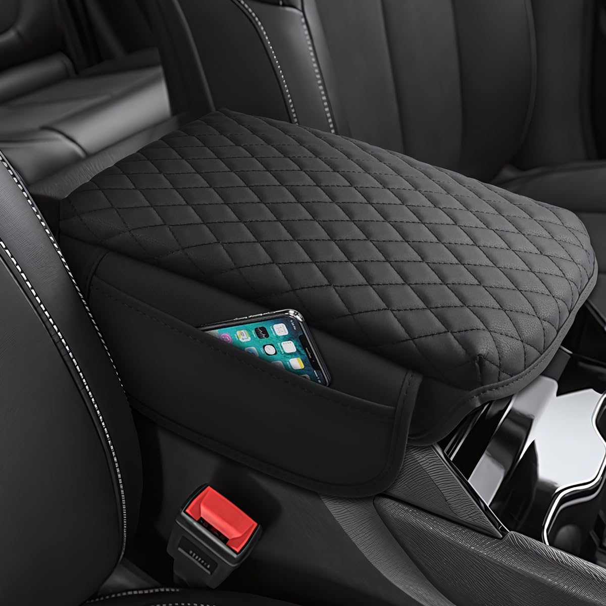 Shademax  For Center Console Cover Jeep Grand Cherokee WL -2024 2025 2026 Accessories Armrest Cover Center Console Pad PU Leather Armrest Seat Box