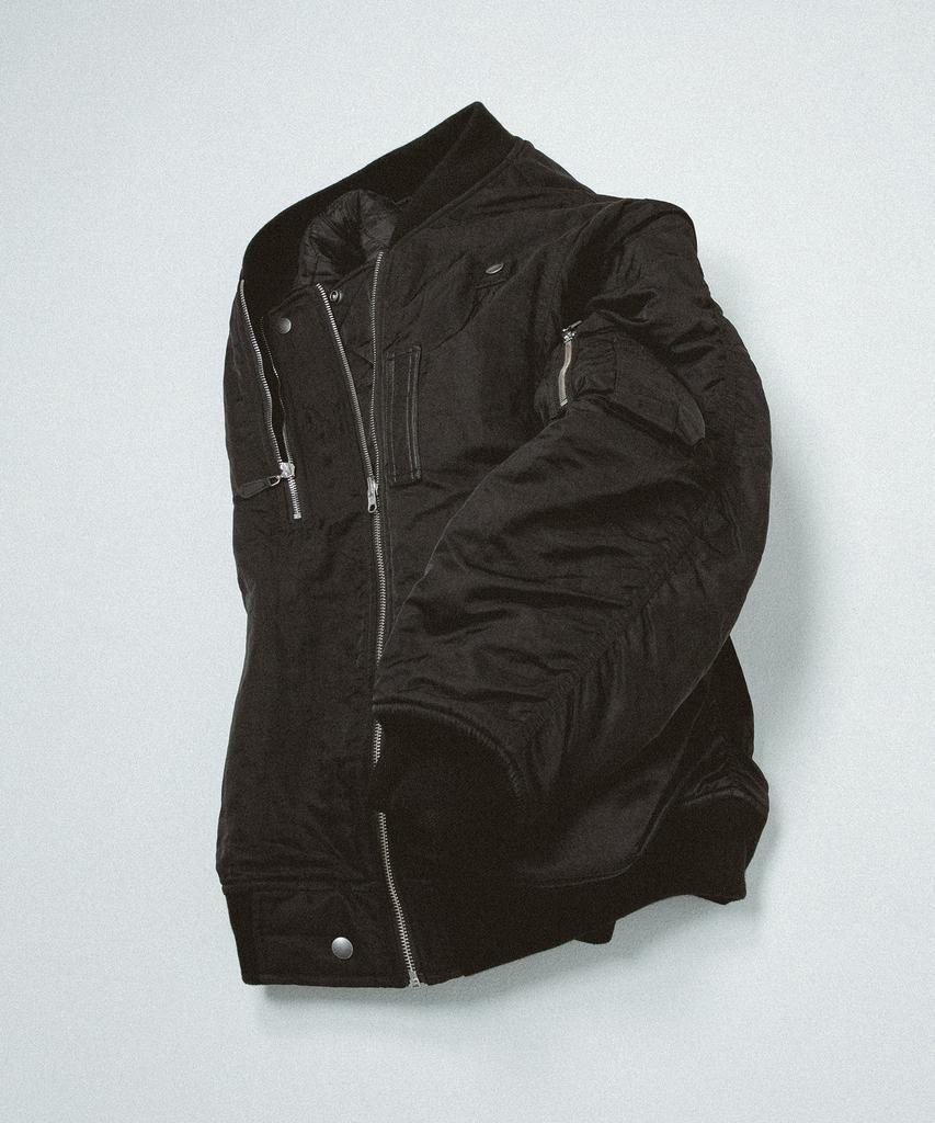Publicifure Washed Nylon Ma1 Bomber Jacket_Black