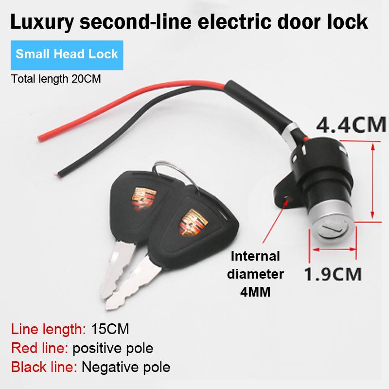 Electric Bicycle Ignition Switch Key Power Lock For Electric Scooter Portable Key Power Lock E-Bike Components Parts