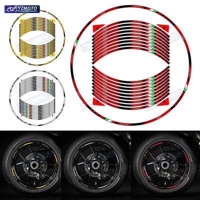 For V4 1199 899 1098 848 1199 1198 1299 Motorcycle 17 Inch Racing Wheel Sticker Decal Reflective Hub Rim Decorative Stickers