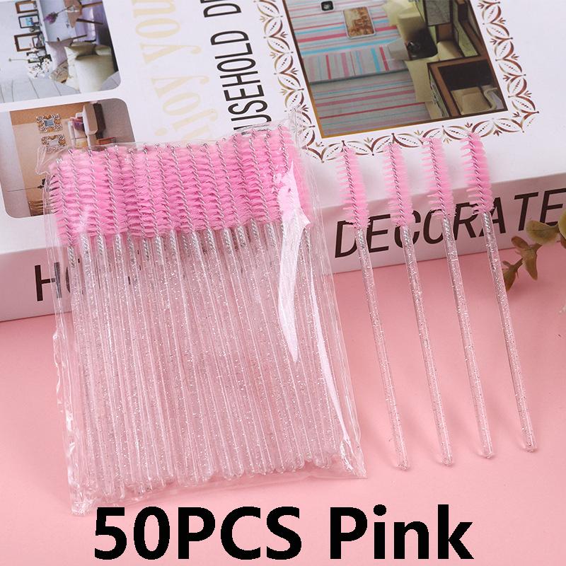 

50pcs Eyelash and Eyebrow Brushes - Not Waterproof, Free of Ammonia, Easy Eyelash Mascara Application and Eyelash Extension