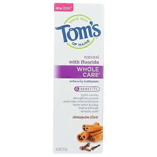 Pasta do zębów Tom's Of Maine Wholecare, Goździk 4 uncje (Pakiet 1)