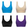 Women Pure Color Plus Size Ultra-thin Large Bra Sports Bra Full Cup Tops For Comfort