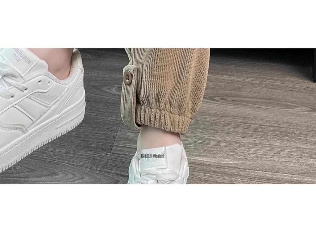 2025 Autumn Winter Plus Size Corduroy Harem Joggers: Comfortable Carrot Casual Sweatpants for Women