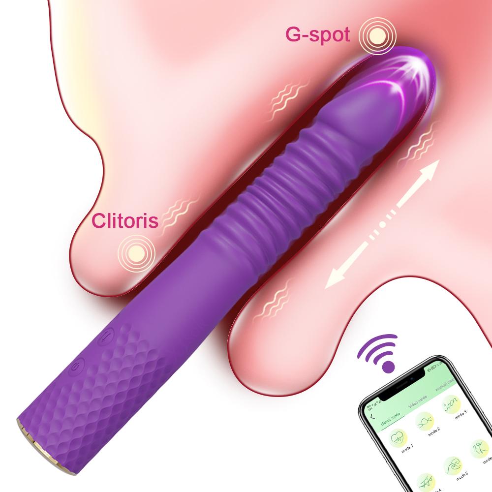 Sexspielzeug Dildo Vibrator Maschinen - Realistische Dildos mit 10 Vibrations- & 3 Stoßmodi Erwachsene Maschine G-Punkt Klitoris Analspielzeug