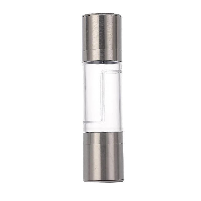 Manual Double Head Grinder Adjustable Ceramic Core Spice Mill Portable Kitchen Seasoning Tool For Home Use