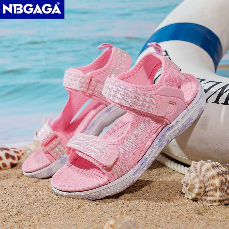 2025 Spring Summer New Sandals Breathable Children's Girls Anti Slip Open Toe Sandals Outdoor Beach Shoes