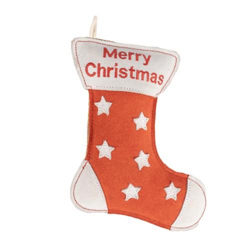 Benji & Flo Christmas Stocking Suede Dog Toy