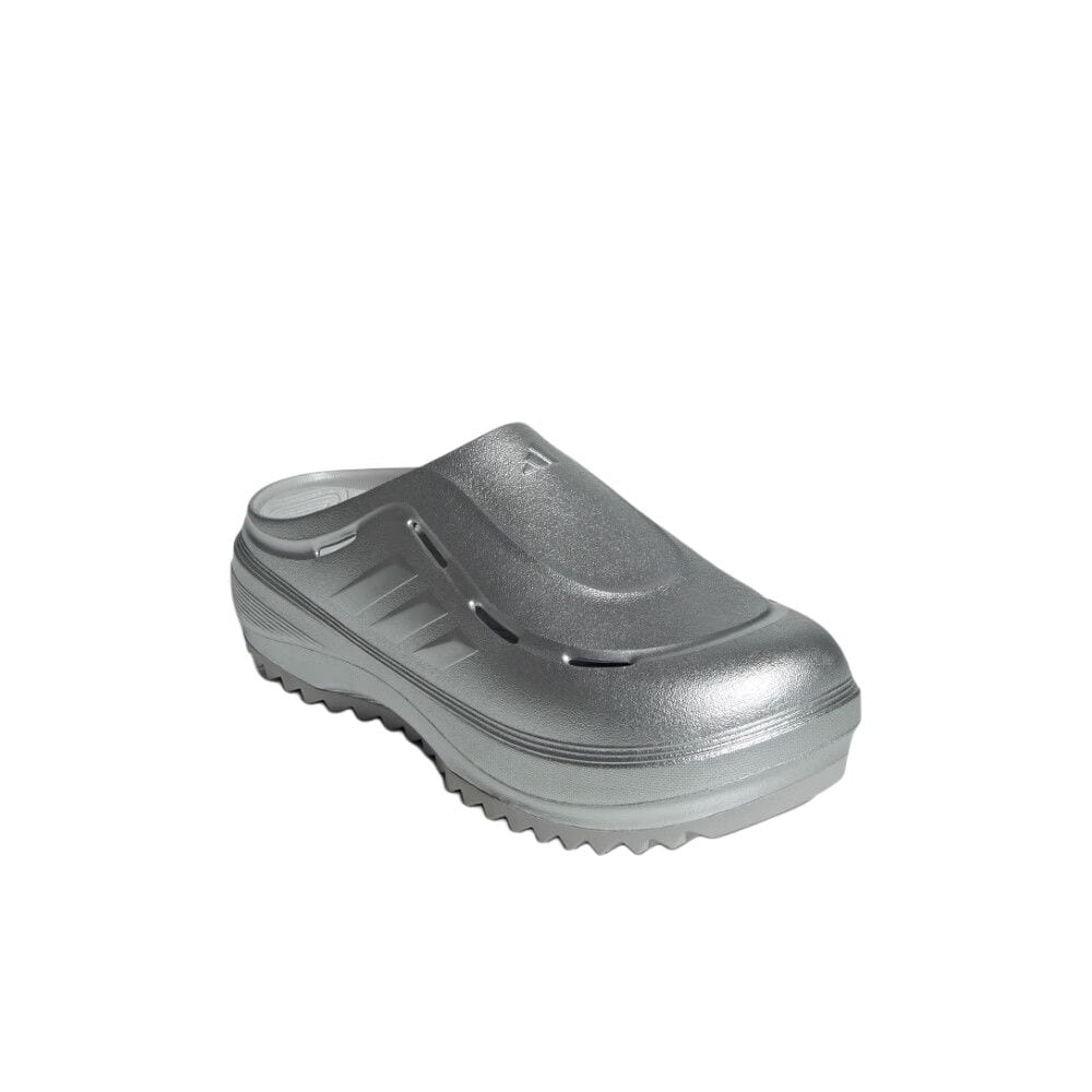 Adidas OZWAVE CLOG Soft And Comfortable Abrasion Resistant Slip Resistant Closed Toe Slippers Unisex Silver JR6757