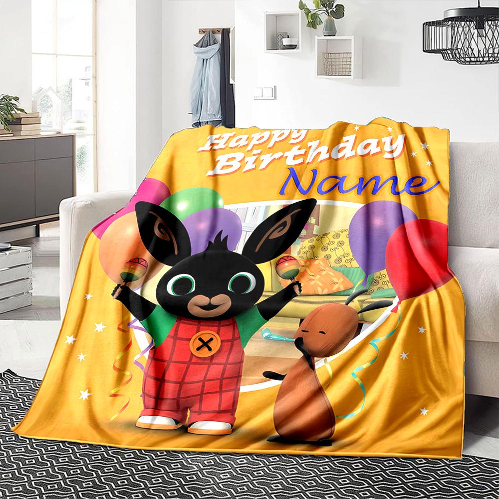 Custom Name Friendship Fun Playroom Party Blanket For Couch Bed Plush Cozy Fuzzy Blanket Super Soft Warm Blankets For Fall And Winter 091611