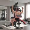 Multi Gym Workout Station, Weight Machine with 65kg Weight Stack, Sit Up Bench, Push Up Stand, Dip Station