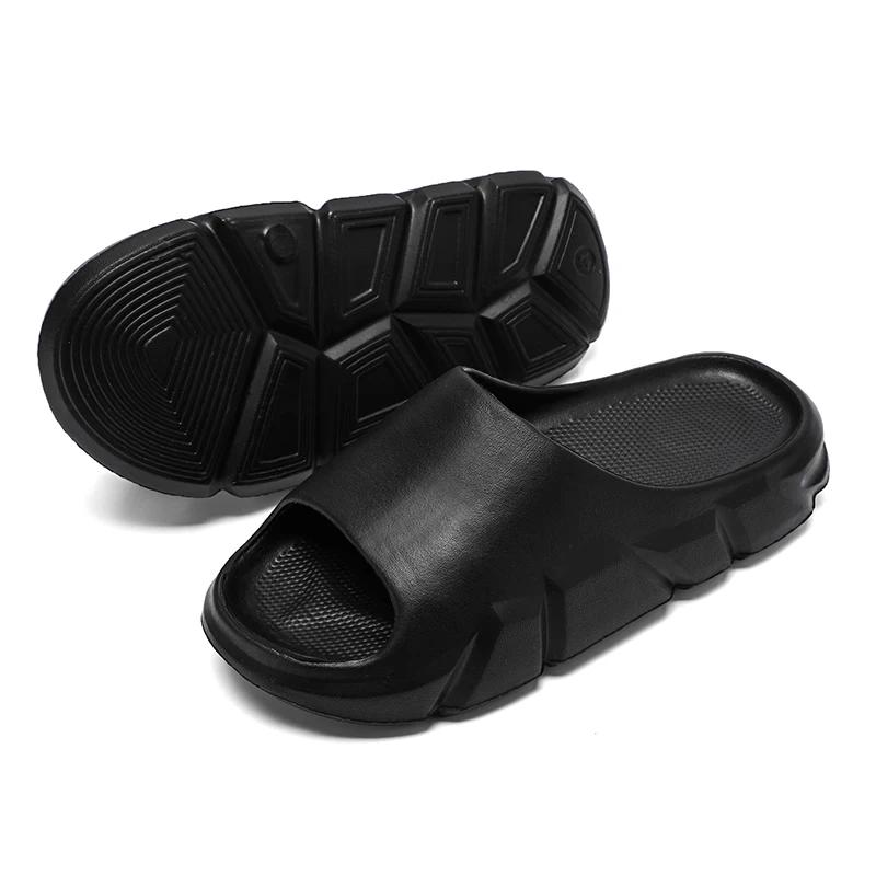 

Летняя обувь для активного отдыха, мужские тапочки, простые тапочки, износостойкие для домашнего использования, нескользящие спортивные сандалии для мужчин 36 чёрный