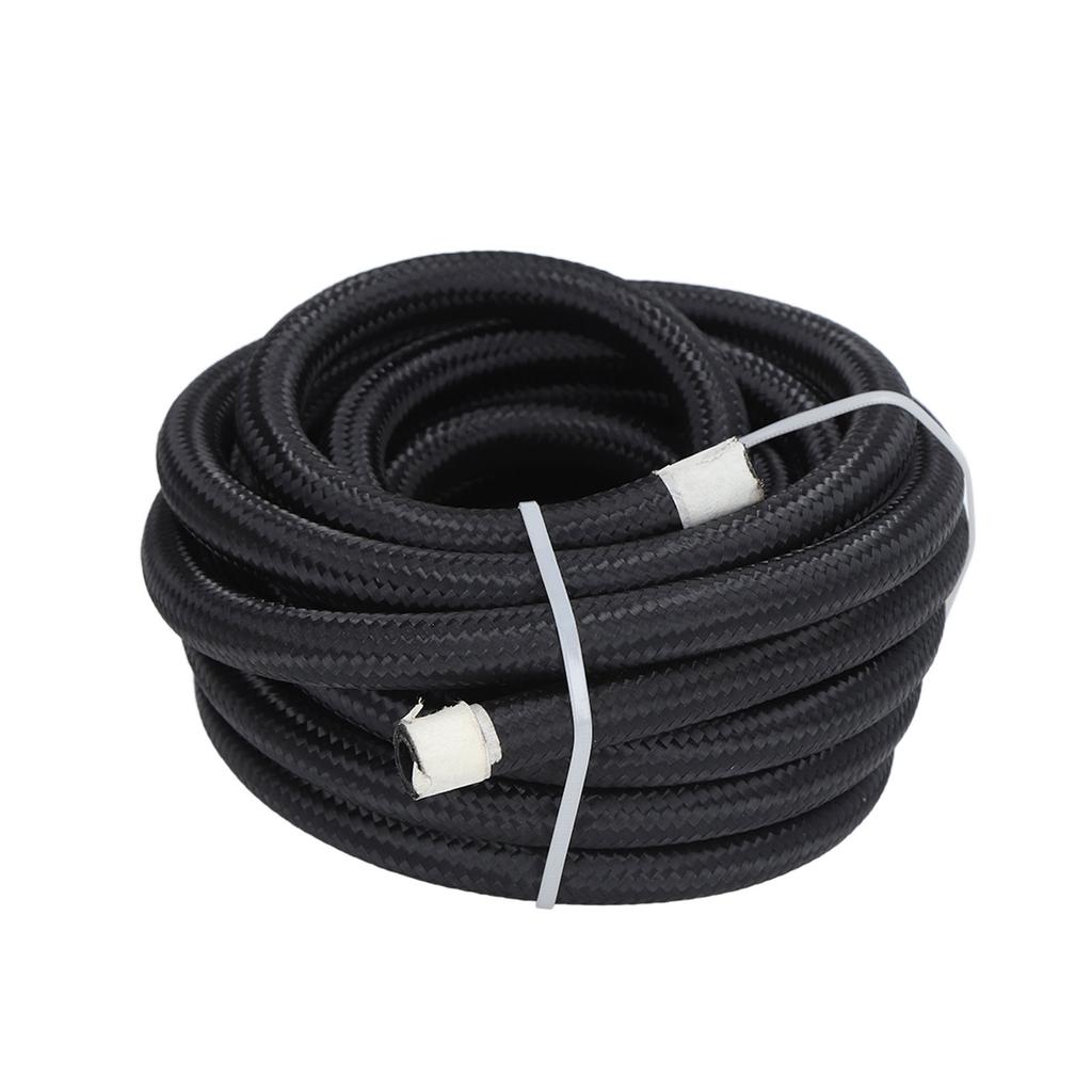 6AN Fuel Line Fitting Kit 20ft Hose 10pcs Fitting Aluminum Black Anodized 500 Psi Universal for Car Ship