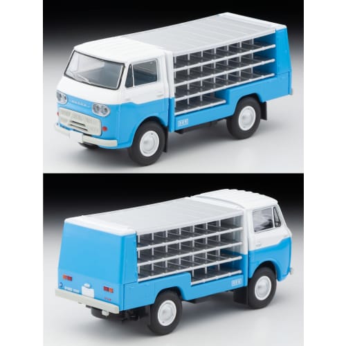 TOMYTEC Tomica Limited Vintage LV-210a Mazda E2000 Bottle Car (White/Light Blue) - Finished Product