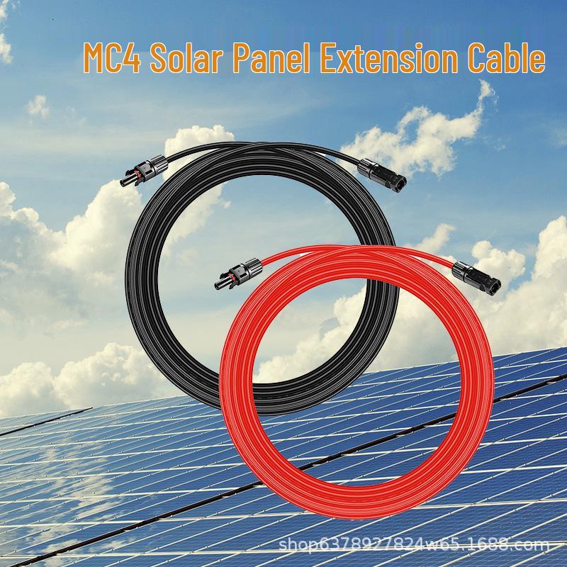 MC41000V/1500V Solar Panel Photovoltaic Cable Harness - Red/Black Set