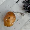 Punk Rivet Fruit Vegetable Bag Charm Dark Y2K Subculture Cool Keychain Pendant for Teen Backpack Decor Daily Gift
