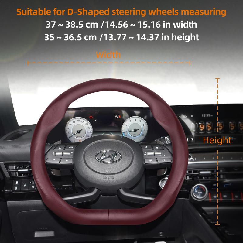 Nouă husă din piele pentru volan pentru Hyundai I30 Tucson I20 Accent I10 I40 Kona Ix35 Grand Elantra Solaris Creta Getz Ix25 Santa