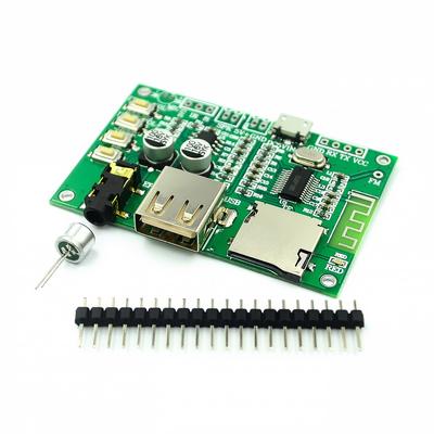 Módulo de placa amplificadora de potencia de audio Bluetooth 5.0 de modo dual Bt201, tarjeta TF, disco U, Ble Spp, puerto serie transparente Trans