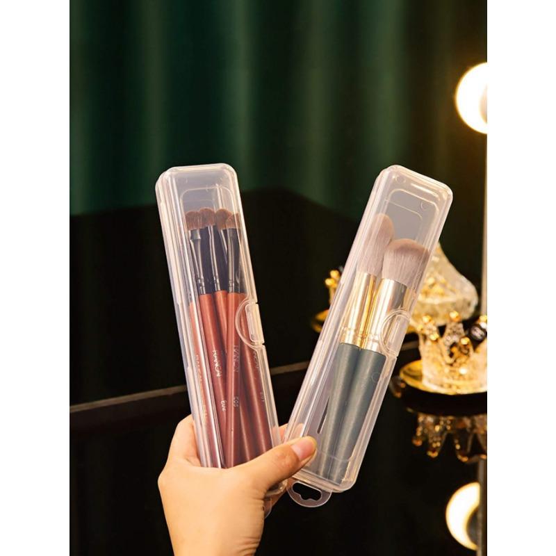 

1pc Makeup Box, Modern Clear Portable Case For Home, For Holiday Beach, Bathroom Collection, Bedroom Collection, Large Capacity one-size