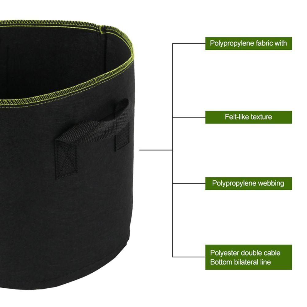 Garden Planting Potato Container Vegetable Plant Grow Bag Felt 5/7/10 Gallon Flower Pot