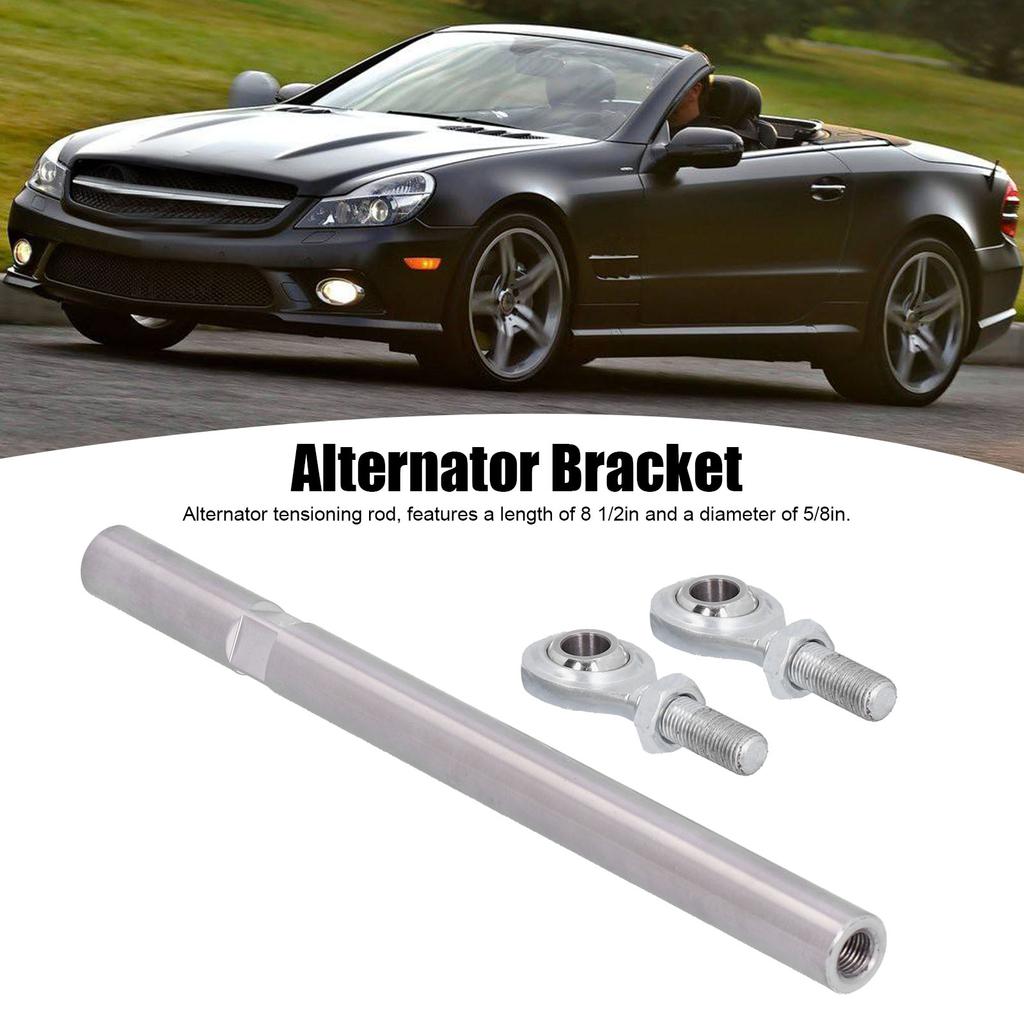8 1/2in Adjustable Tensioning Rod Joint Alternator Bracket Accessory Fit for SBC BBC 350 454 Engine Alternator Tensioning Joint