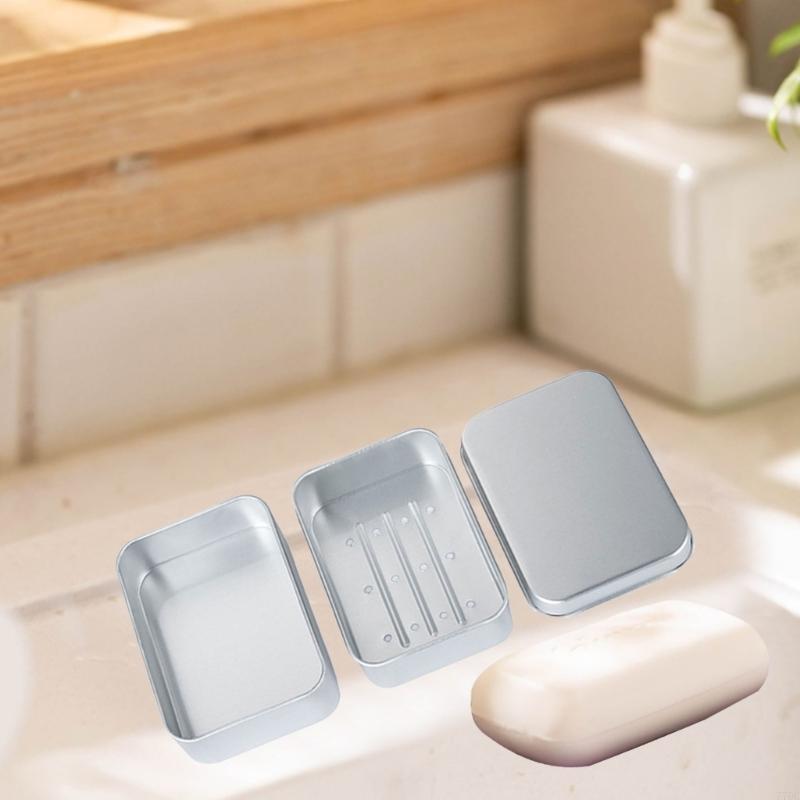 Convenient Soap Box Aluminum Travel Soap Tray for Backpacking and Hiking
