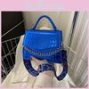 Stylish New Korean Style Shoulder Crossbody Bag 2023 Summer Texture Net Red Small Square Bag