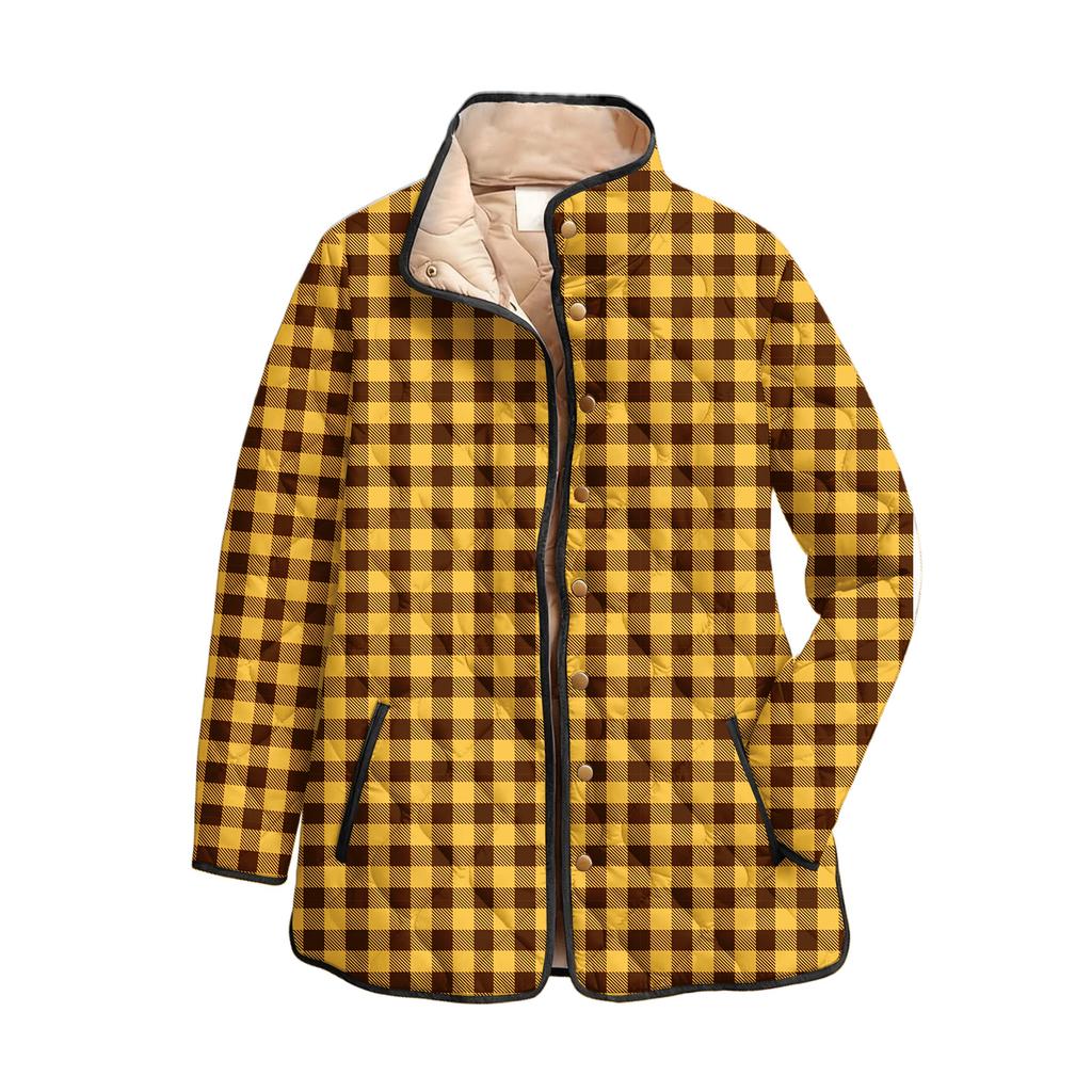 Dámská bavlněná bunda s květinovým potiskem, stojáčkem, plisováním, dlouhým rukávem a zapínáním na knoflíky