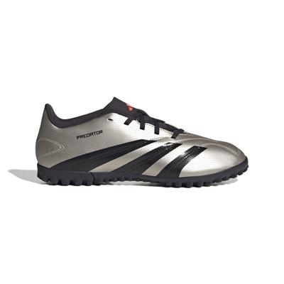 Predator Club TF Futsal Platinum Size Cm Shoes, Metallic/Aurora Black/Turbo (IF6398), 27.0