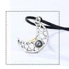 1 Pair Moon Sun Couple Necklace Decorative Electroplated Anti-rust Stylish Projector Pendant Ornament Birthday Gift