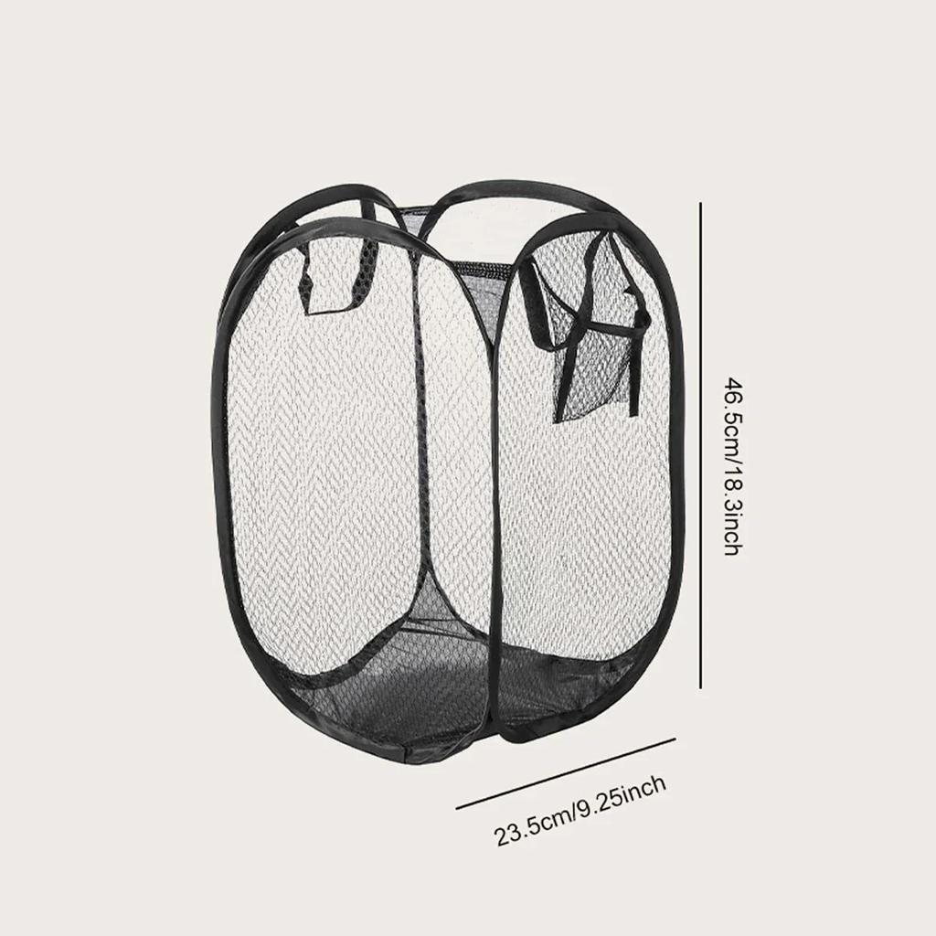 Foldable Mesh Clothes Dirty Clothes Basket Household Mesh Dirty Clothes Basket Storage Basket Storage Bucket Laundry Baske