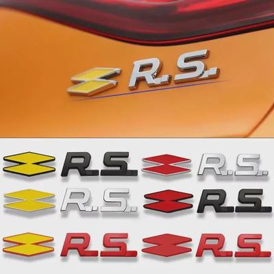 Metal Emblem Car Sticker for Ren-ault RS GT Sport Clio Scenic Megane Koleos Arkana Espace Laguna Logan Sandero Safrane Vel Satis