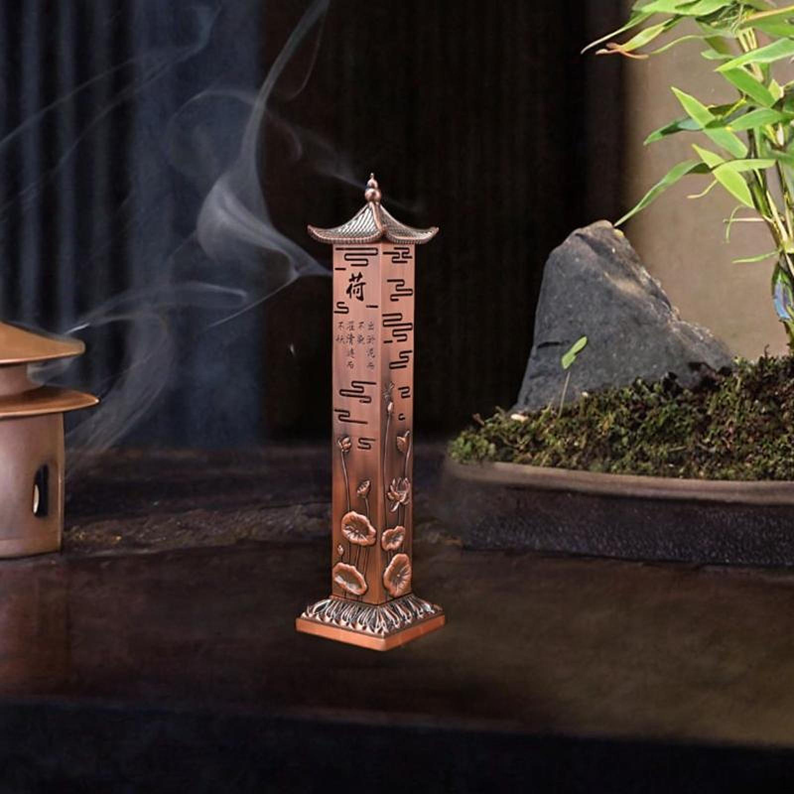 

Подставка для благовоний-палочек, настольный центральный элемент, три отверстия, курильница, украшение для дома, праздники, гостиная Red Copper